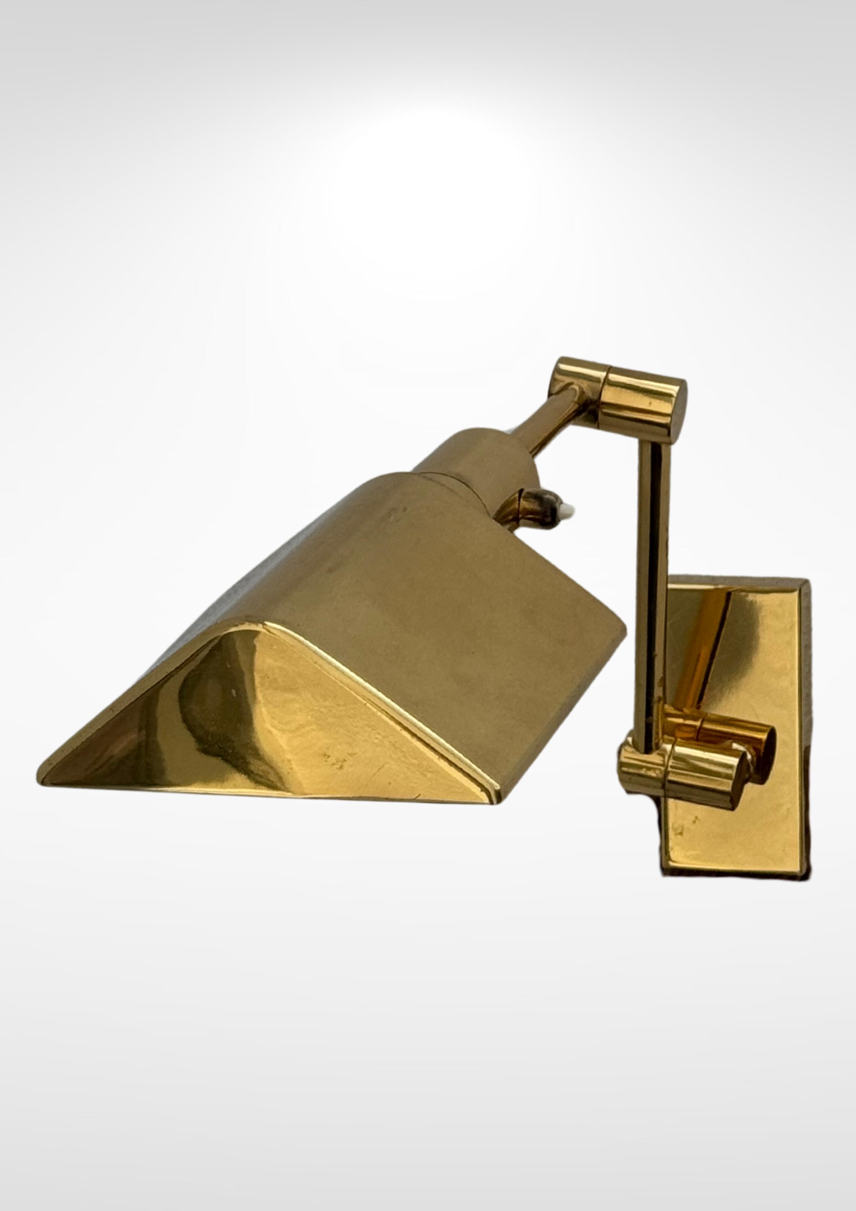 Other S.A Boulanger Belgium Brass Swing Arm Angle-Poise Wall Lamp For Sale