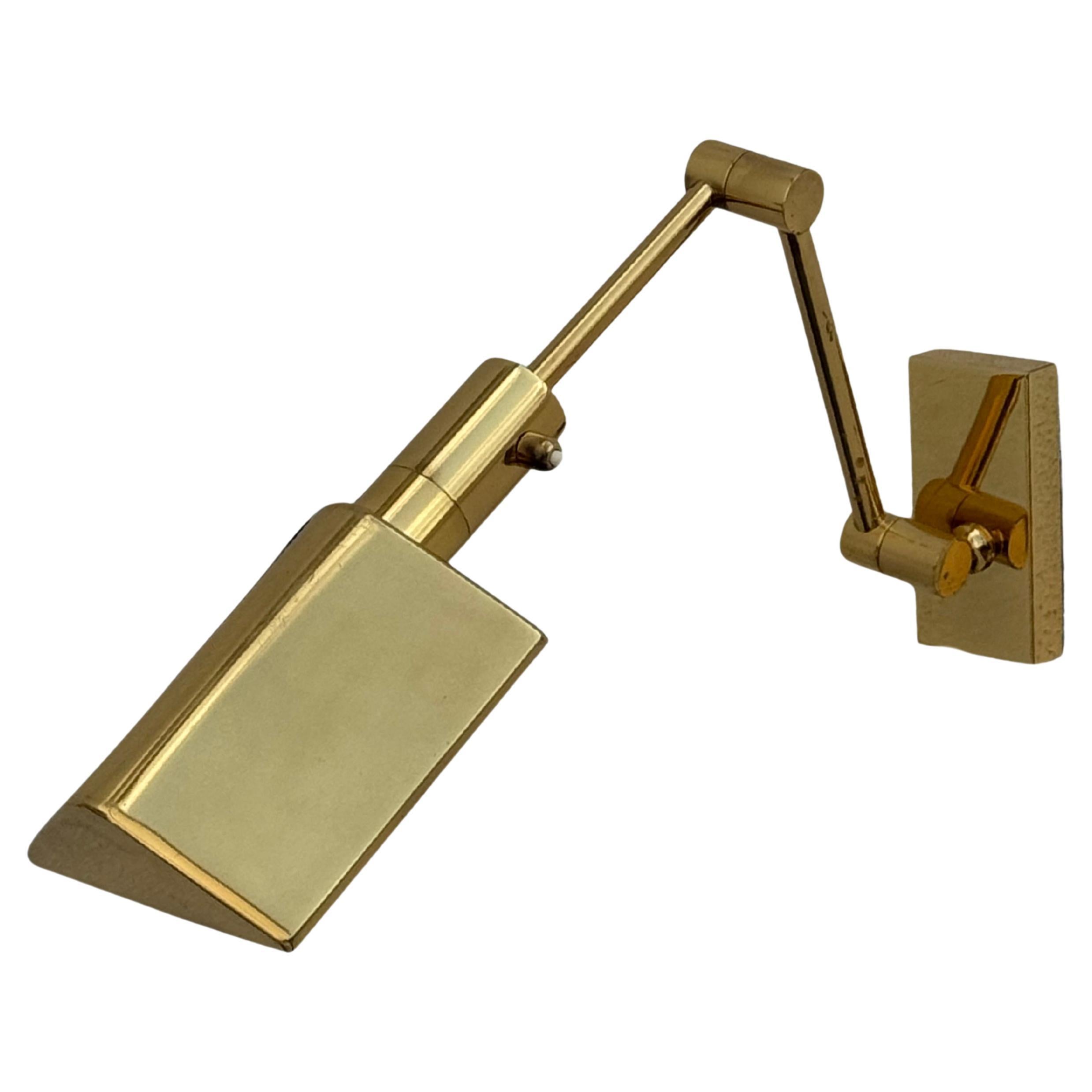 S.A Boulanger Belgium Brass Swing Arm Angle-Poise Wall Lamp For Sale