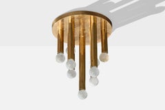 S.A. Boulanger, Chandelier, Brass, Belgium, 1970s