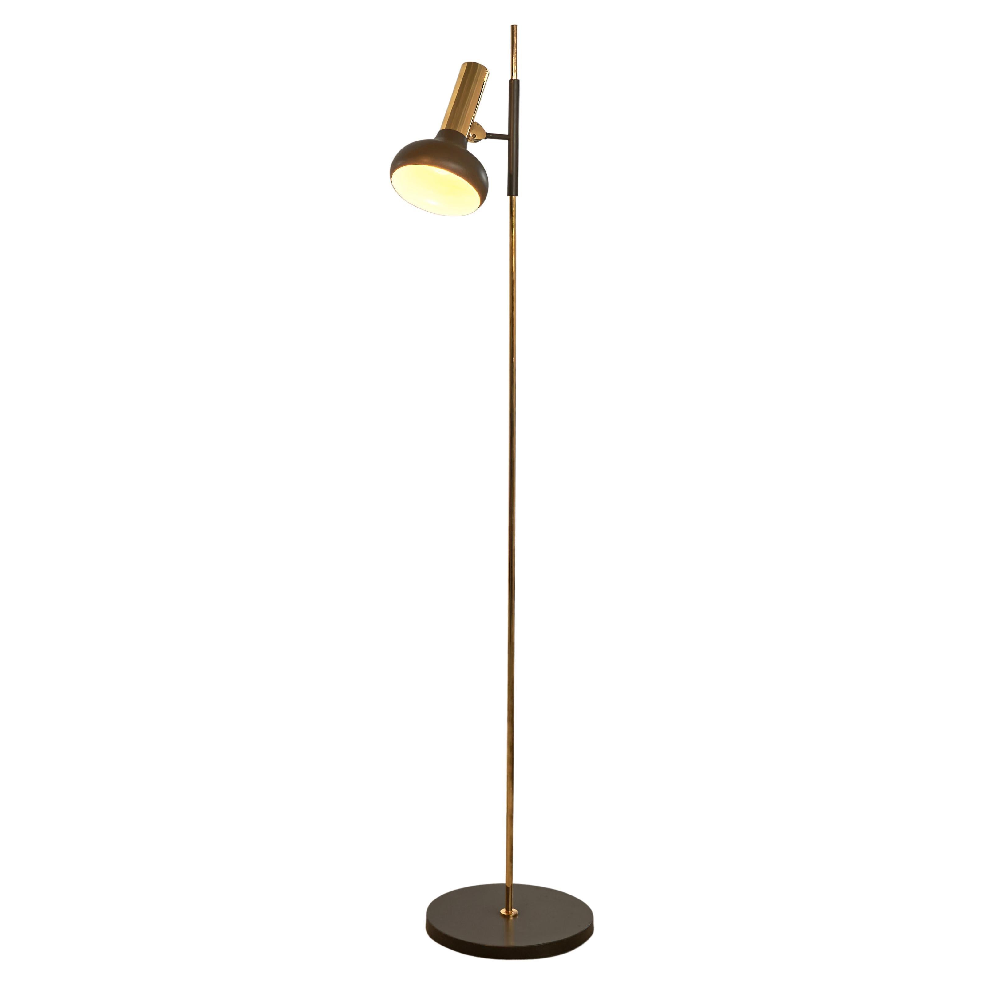 S.A. Boulanger Floor Lamp in Brass