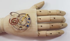 S.A. Shaw Enamel, Sterling Silver Brooch