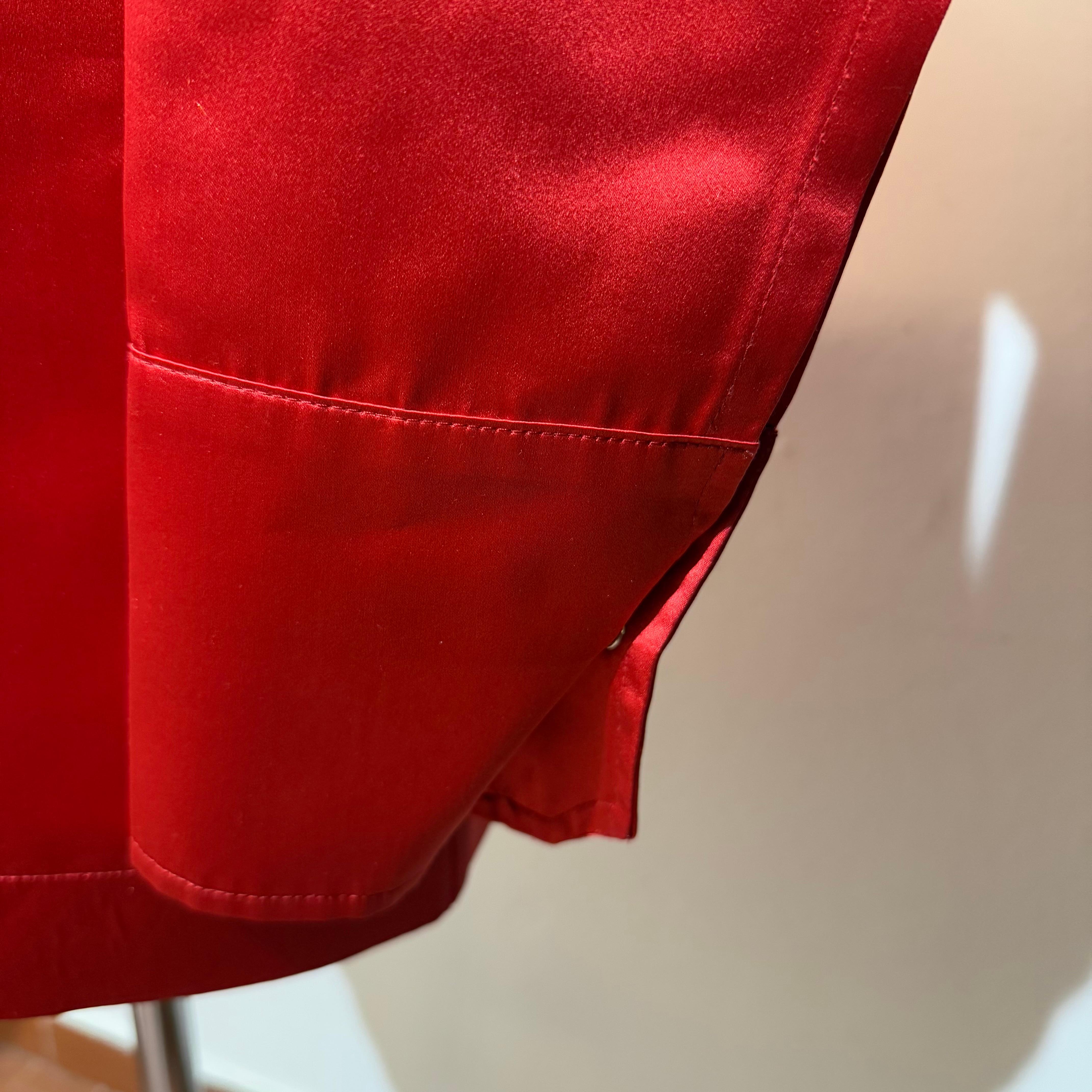 Sa Su Phi Red Silk Dress IT 40 For Sale 2