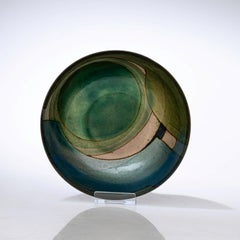 Saara Hopea, a Multicolored Enameled Copper Bowl, Handmade, 1960s or 1970s