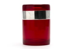 Saara Hopea / COVERD CYLINDRICAL JAR(RED) S SH126 / Nuutajärvi