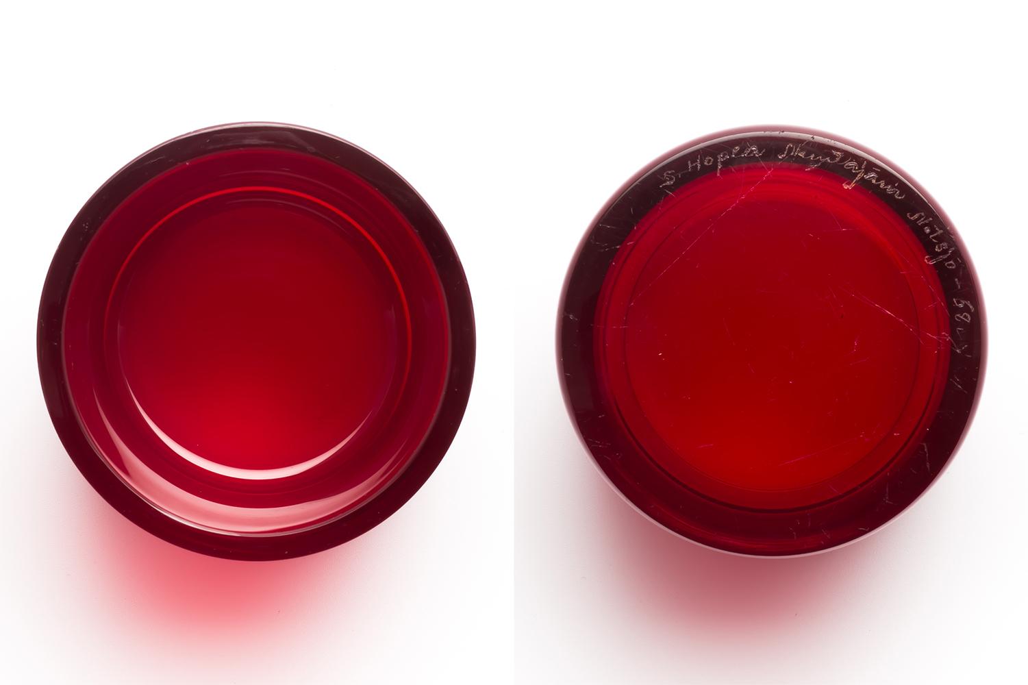 Saara Hopea / COVERD CYLINDRICAL JAR(RED) S SH126 / Nuutajärvi im Angebot 2