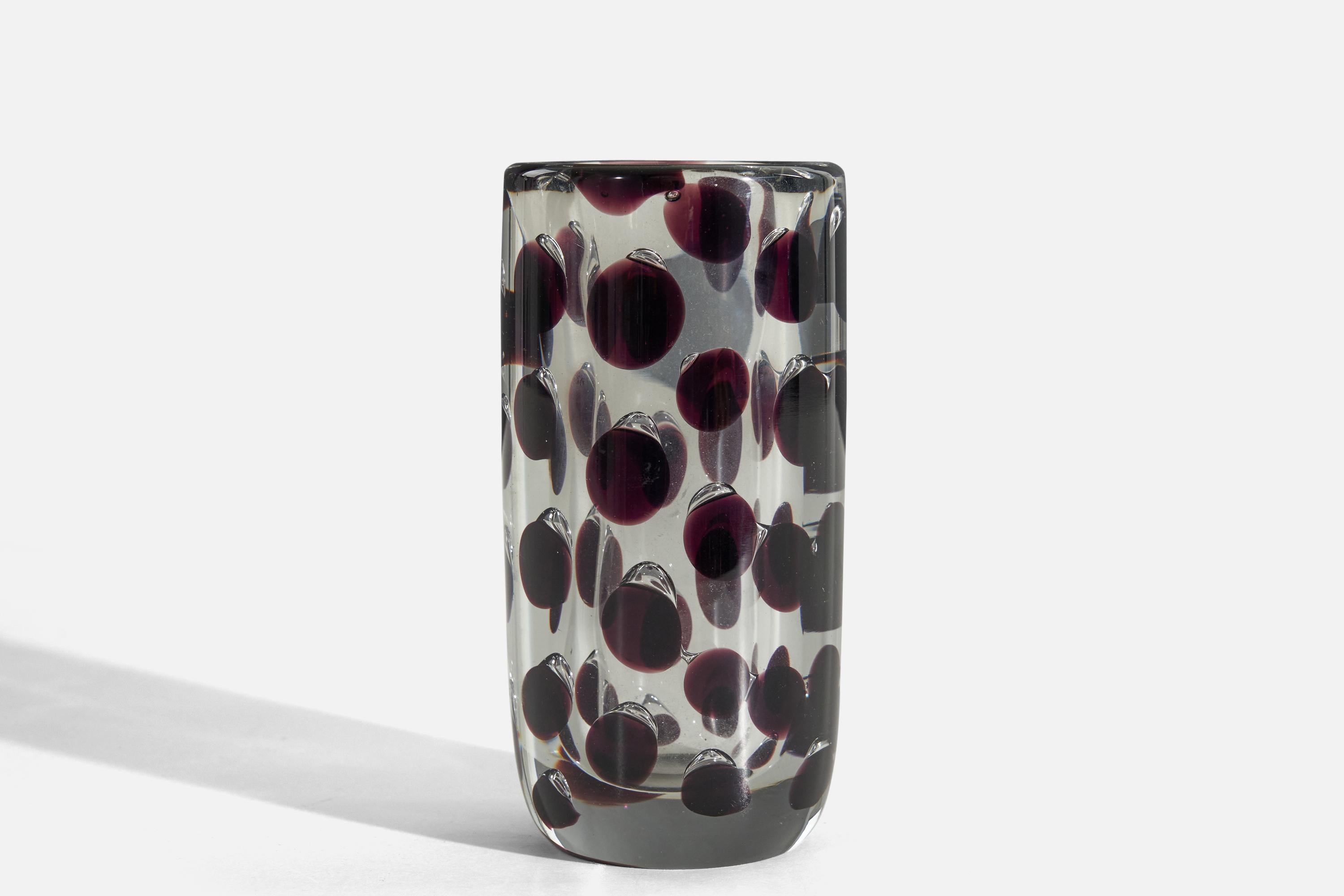 Finlandais Vase « Panthère » de Saara Hopea, verre soufflé, Nuutajrvi Notsj, Finlande, vers 1957 en vente