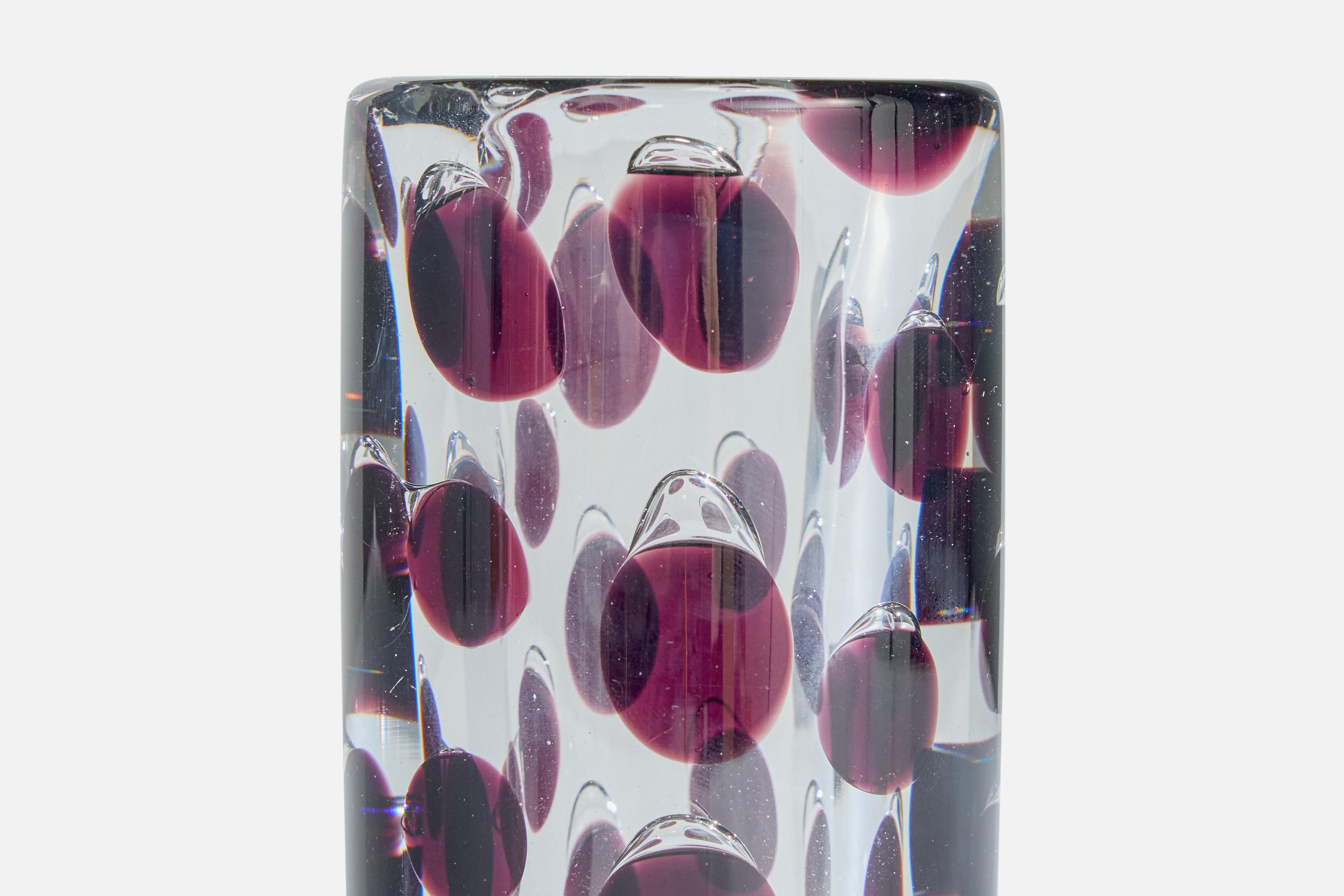 Saara Hopea, Vase, verre soufflé, Finlande, 1957 Bon état - En vente à High Point, NC