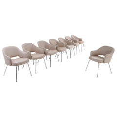 Sedie da pranzo in stile Saarinen per Knoll, set di otto sedie