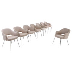 Saarinen Style Dining Chairs for Knoll, Set of Eight