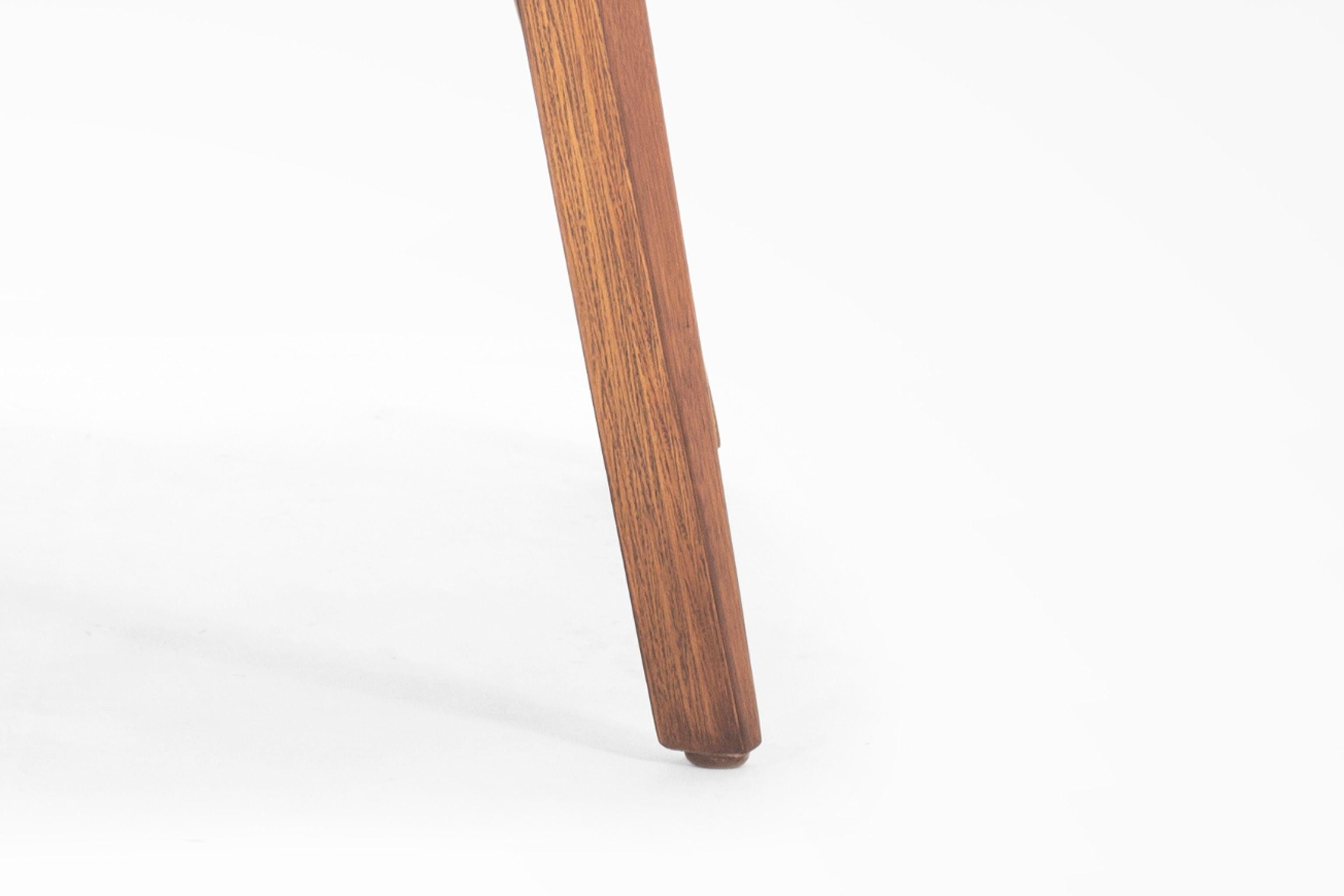 Saarinen Executive Armless Chair Bentwood Leg, Original Knoll Fabric, c. 1960s 4