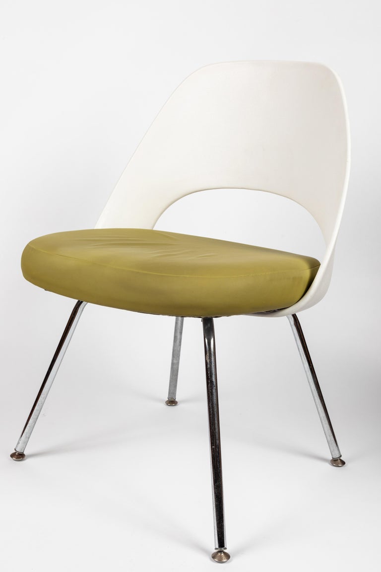 Saarinen Executive Side Chair with Metal Legs for Knoll ...