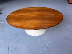 Saarinen for Knoll 42” Round Walnut Tulip Coffee Table