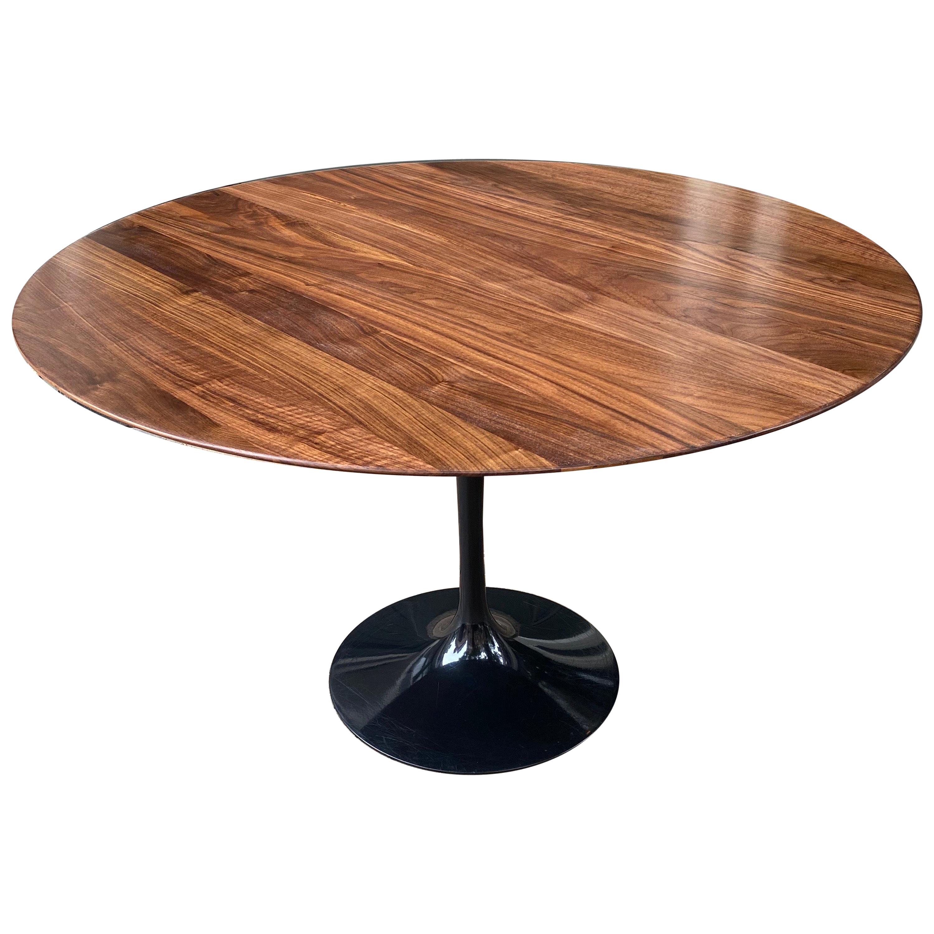 Saarinen for Knoll Solid Walnut Top Dining Table