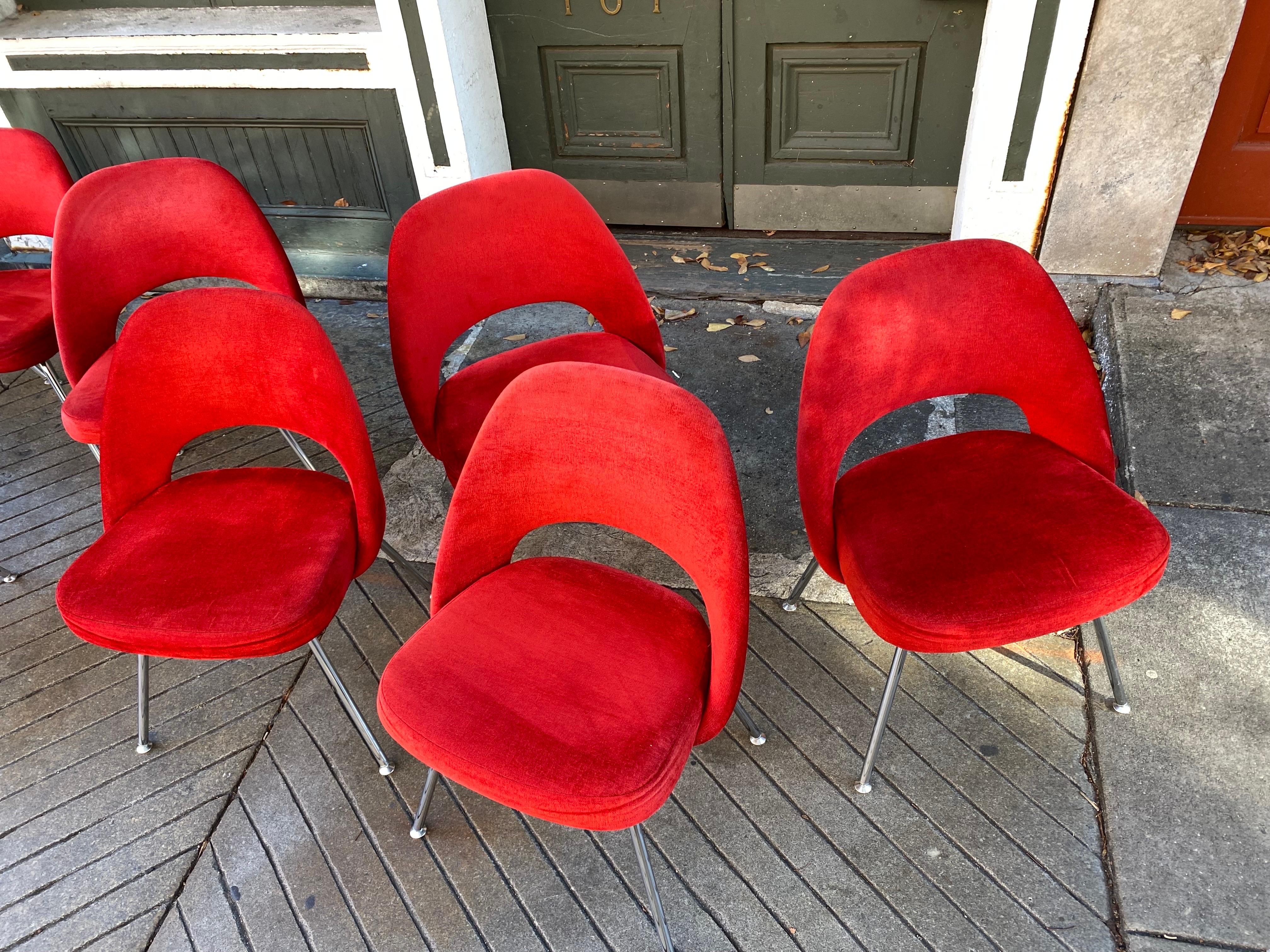 Saarinen for Knoll Executive Side/ Dining Chairs (chaises de salle à manger) en vente 4