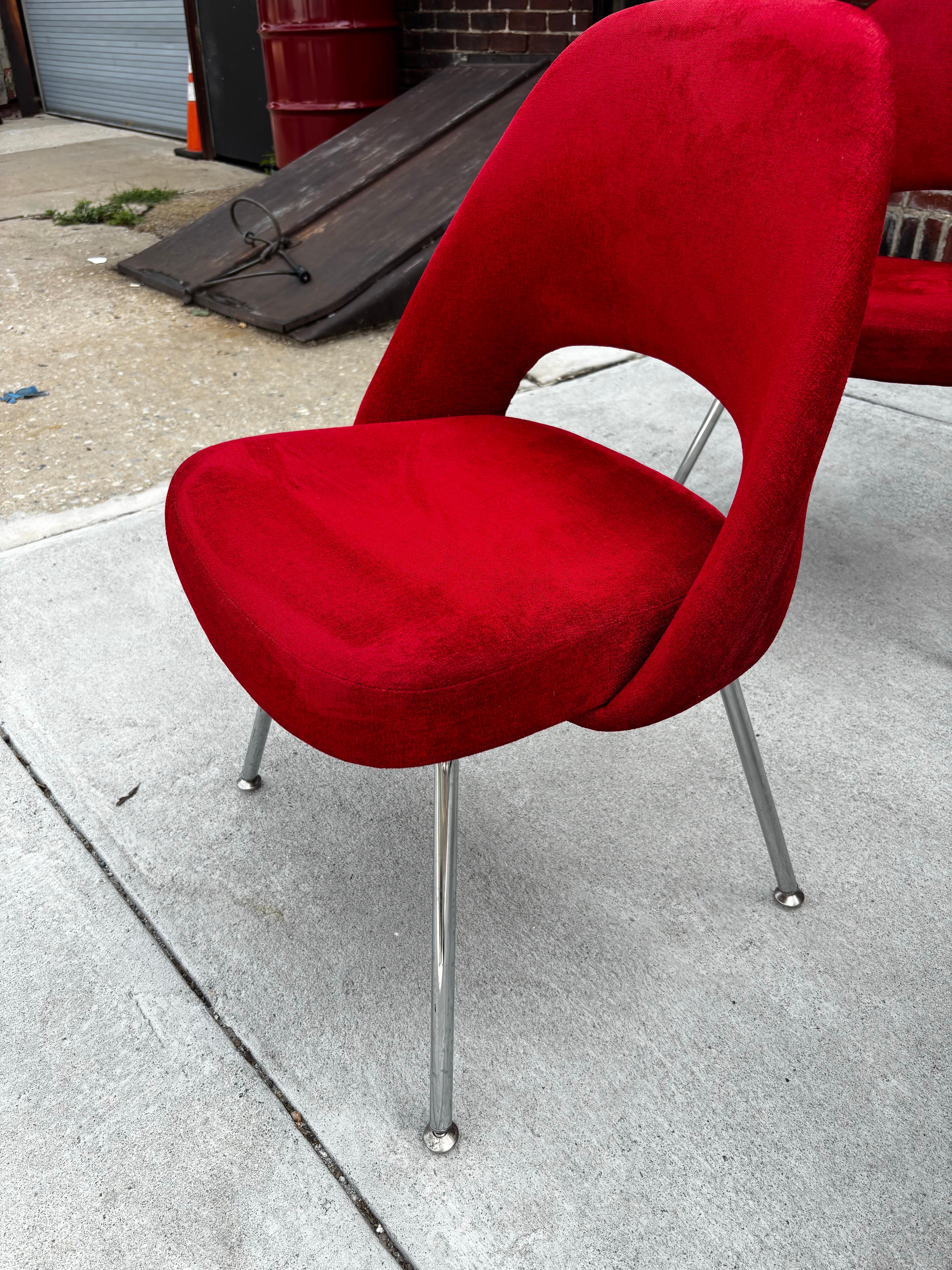Saarinen for Knoll Executive Side/ Dining Chairs, Set of 6 en vente 2