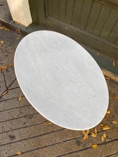 Saarinen for Knoll Marble Oval Side Table