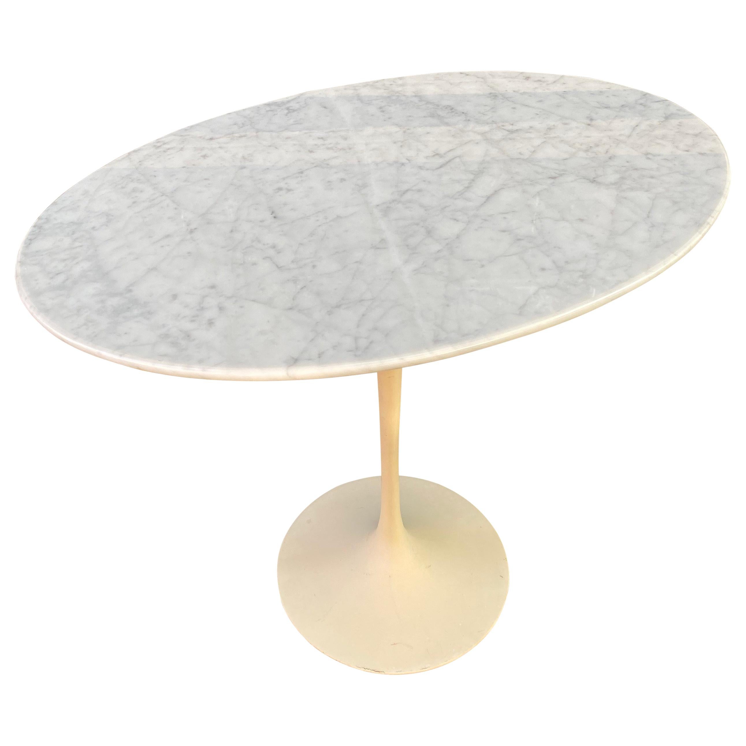 Saarinen for Knoll Oval Marble Side Table