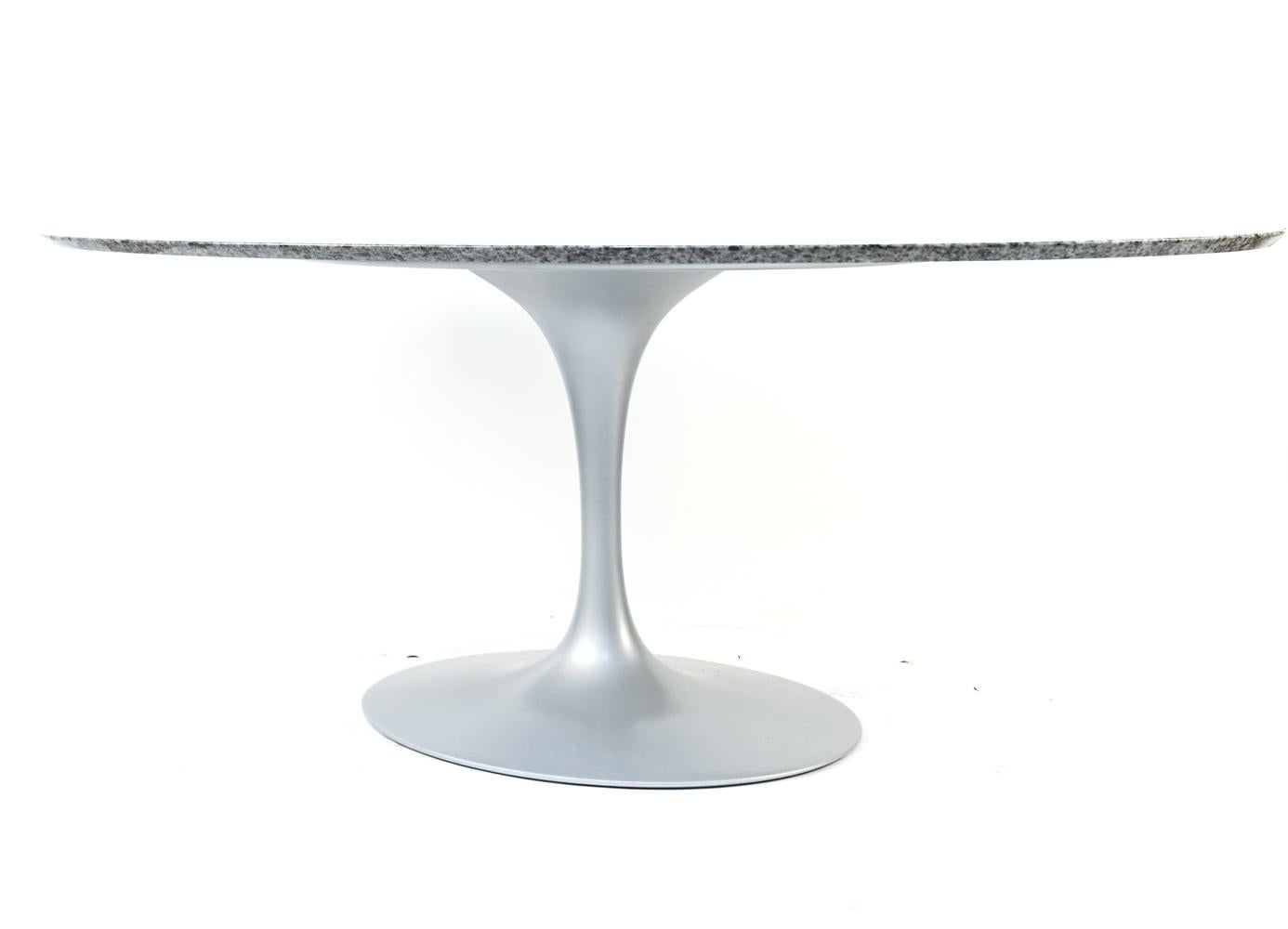 Saarinen for Knoll Oval Marble Top Dining Table 1