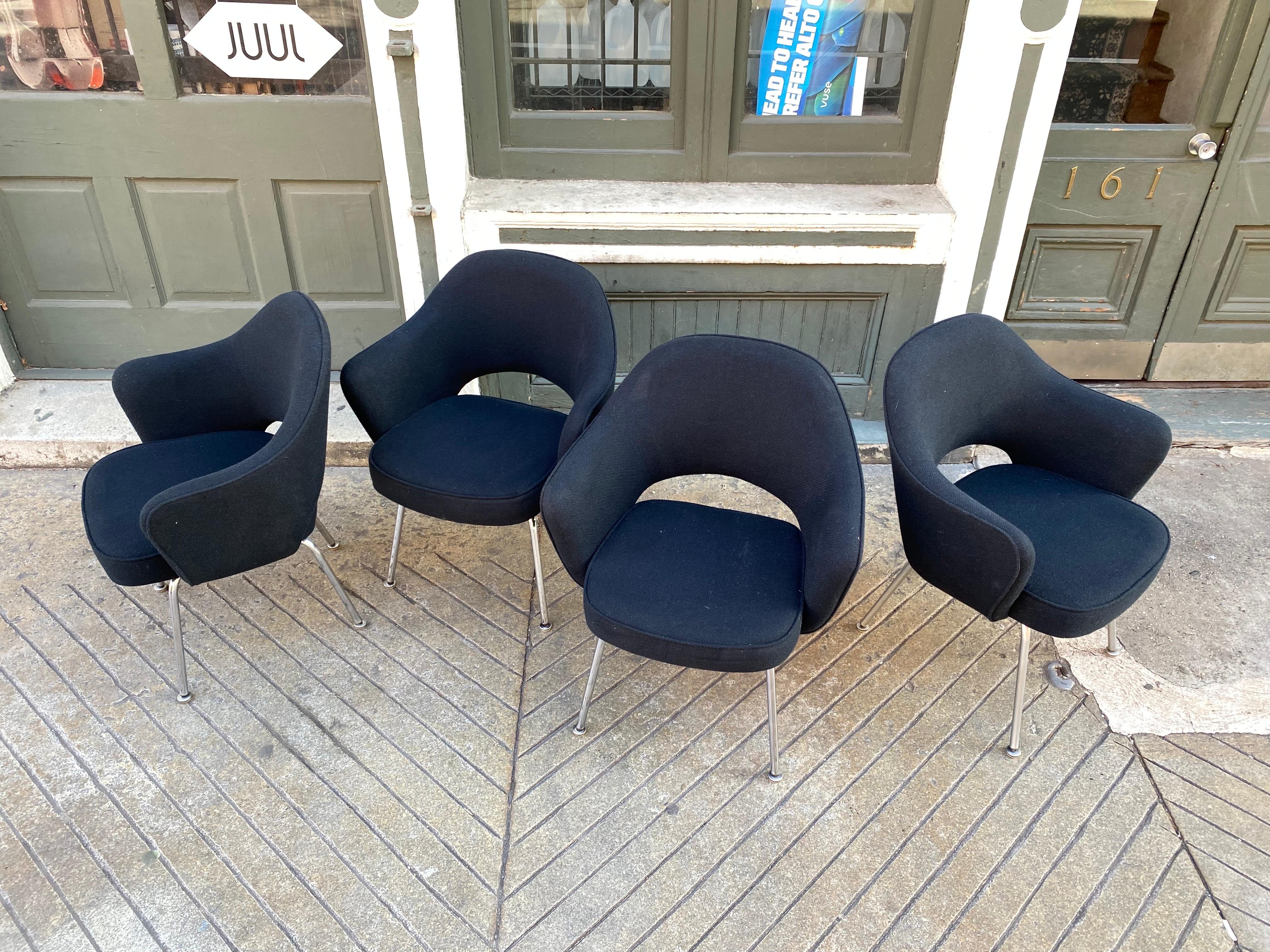 Saarinen for Knoll Set of 4 Executive Armchairs 1