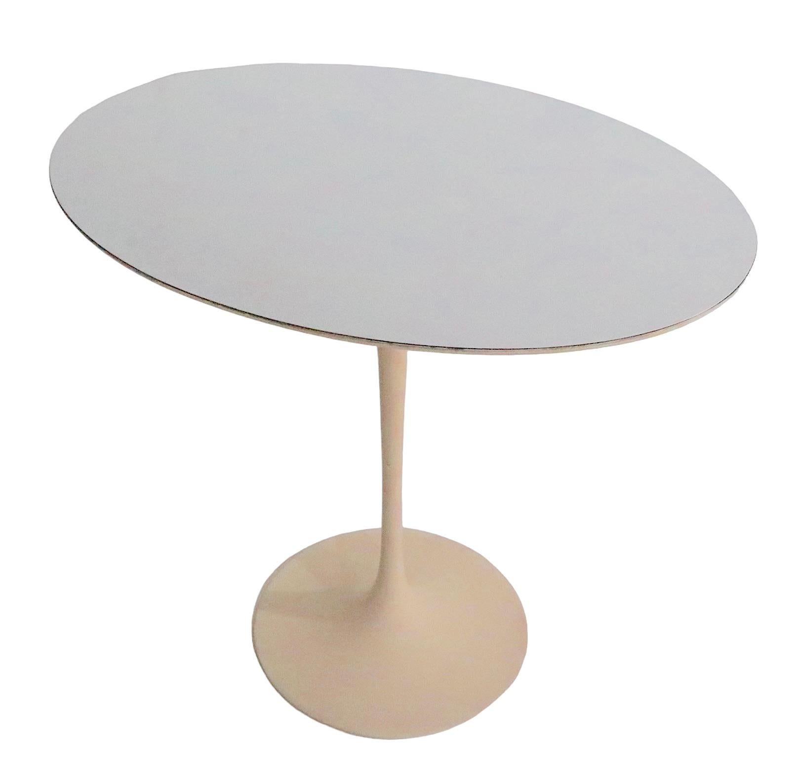 American Saarinen for Knoll Tulip Side Table 320 Park Ave  c 1960's For Sale