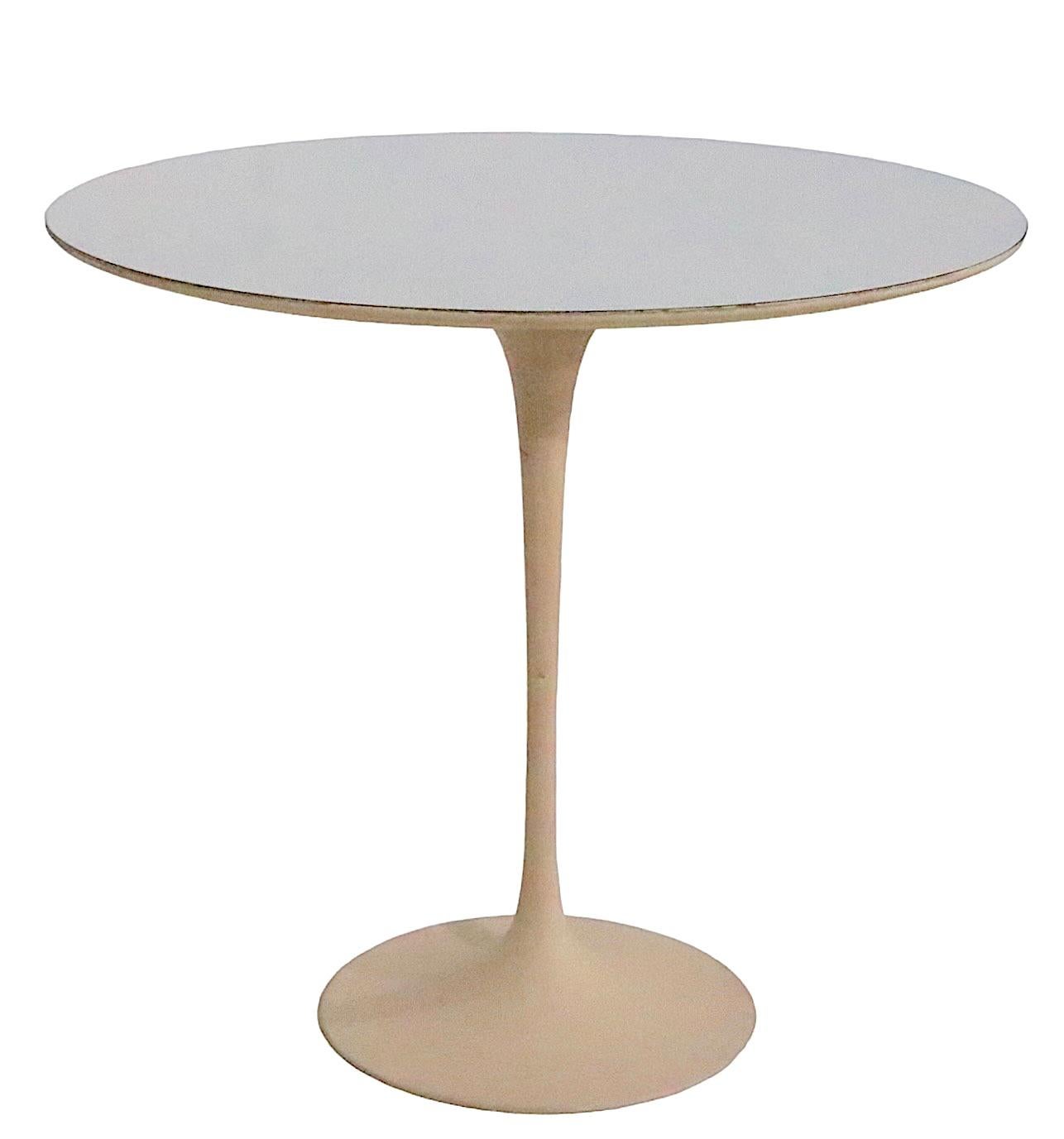 20th Century Saarinen for Knoll Tulip Side Table 320 Park Ave  c 1960's For Sale