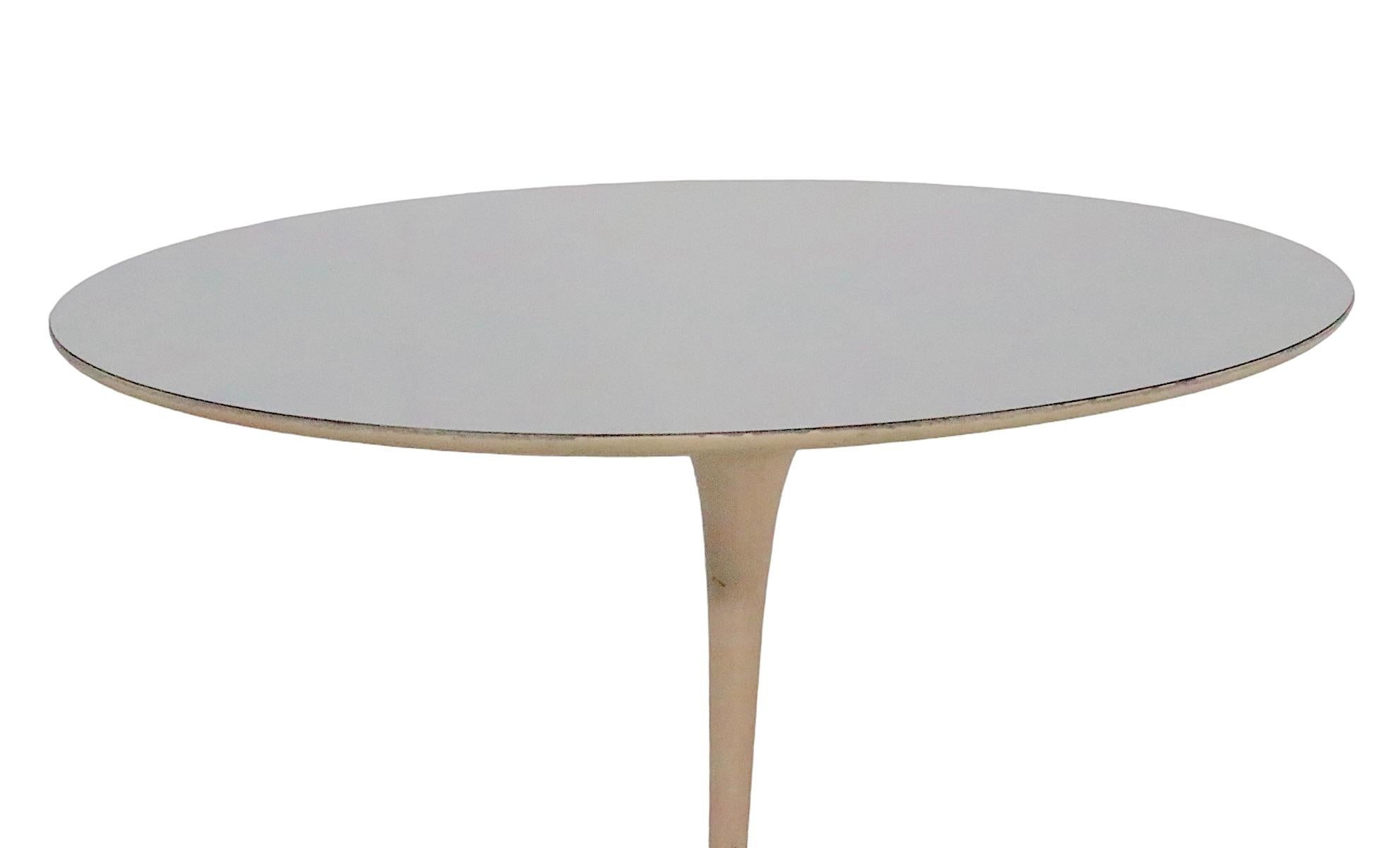 Saarinen for Knoll Tulip Side Table 320 Park Ave  c 1960's For Sale 2