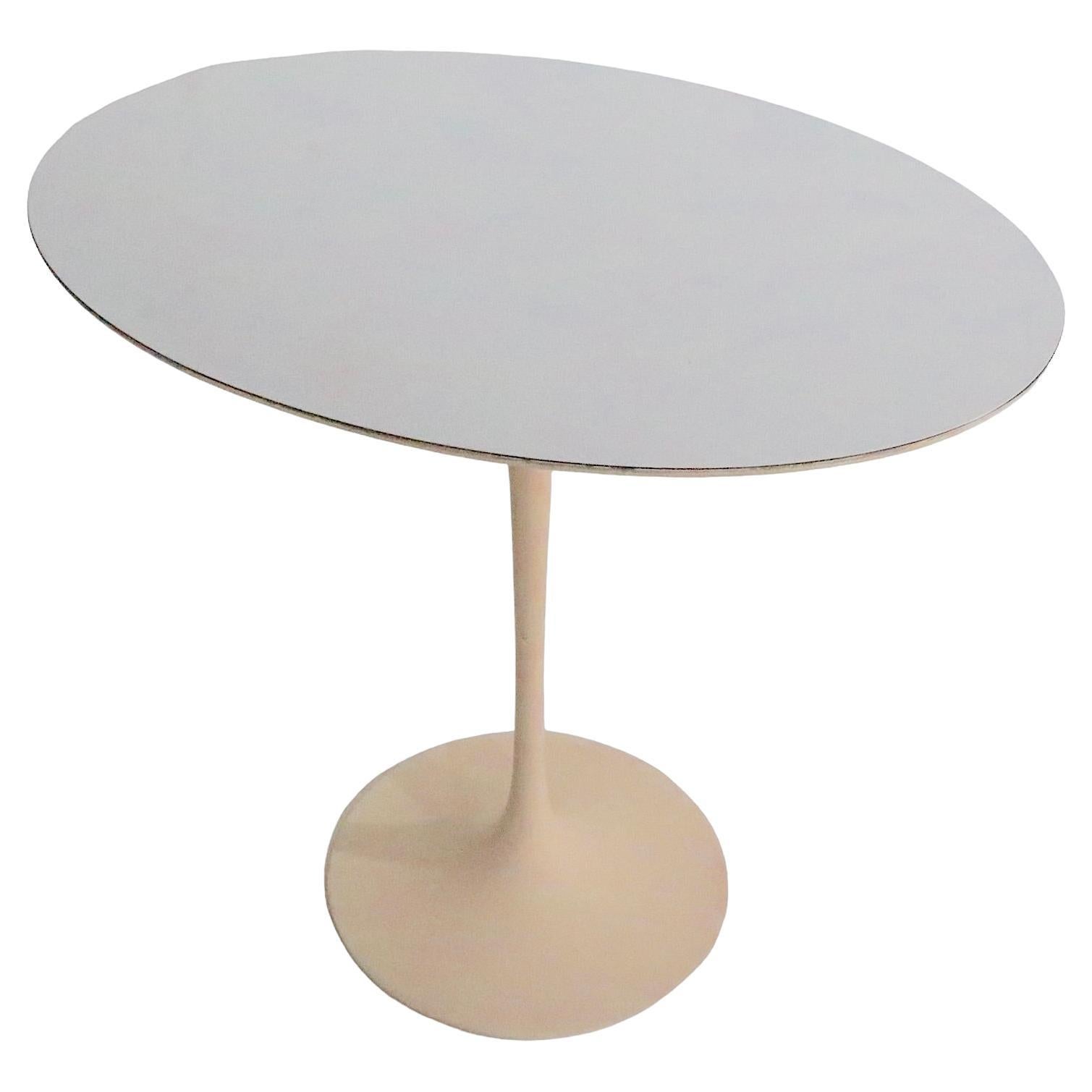 Saarinen for Knoll Tulip Side Table 320 Park Ave  c 1960's For Sale