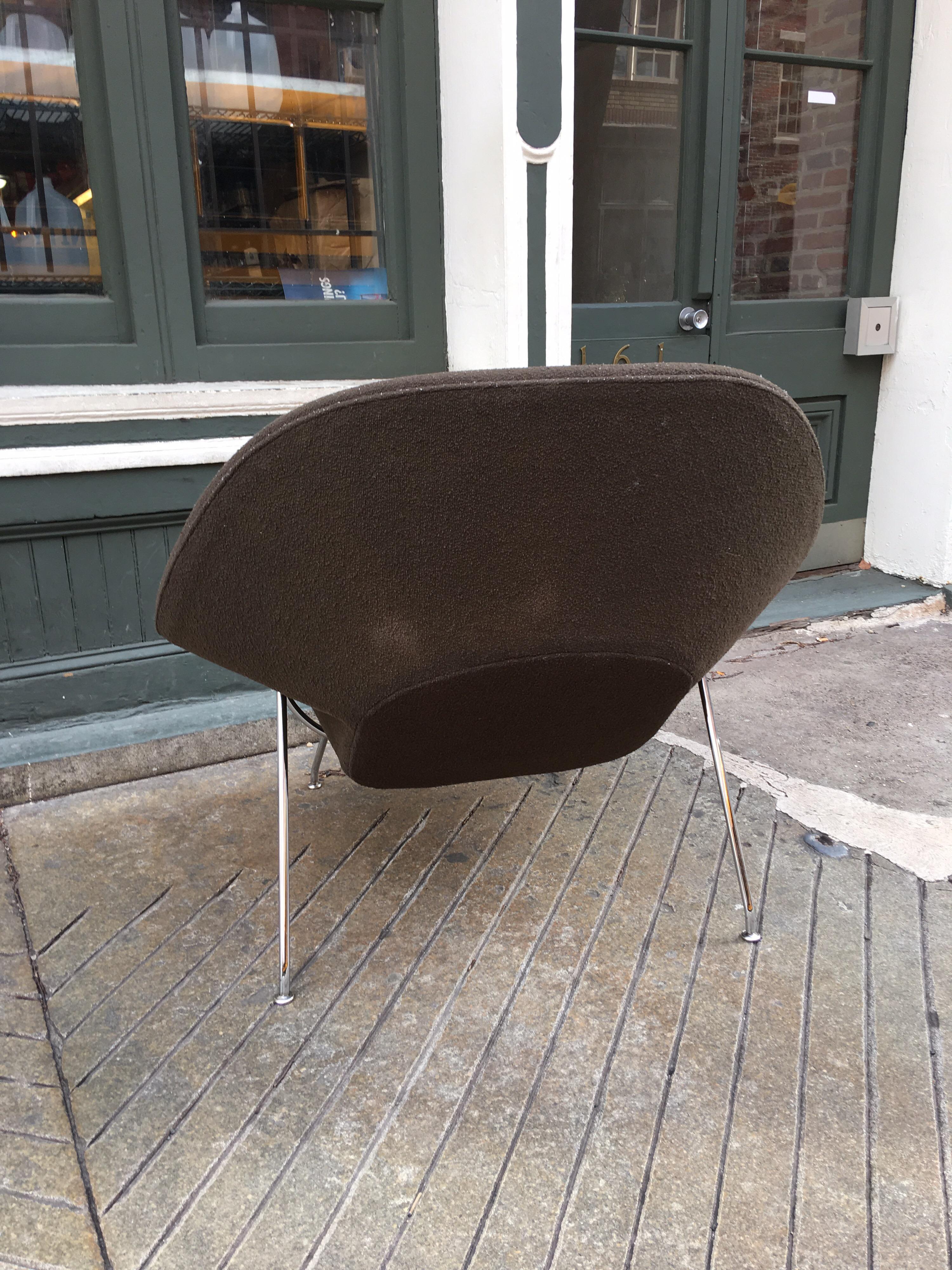American Saarinen for Knoll Womb Chair in Brown Boucle