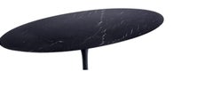 Saarinen & Knoll International "Tulip" Table, Marquina Marble and Black Rilsan