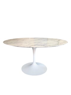 Table Saarinen Knoll Round Tulip Black White Marble:: 2010