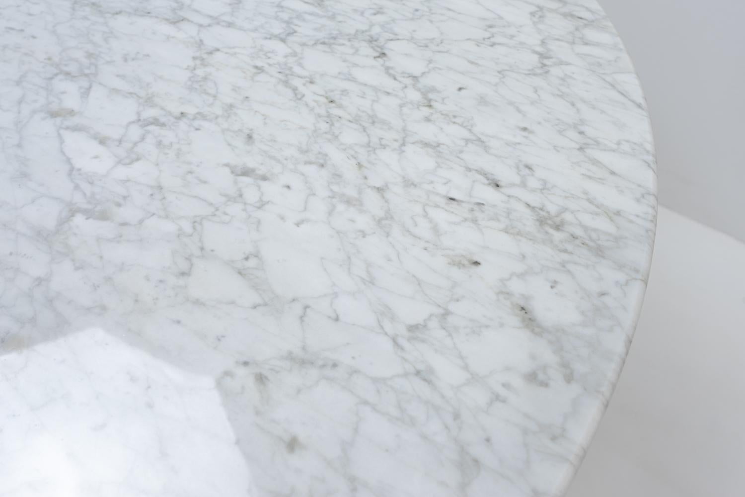 Saarinen Round Marble Dining Table for Knoll, 1970s For Sale 4