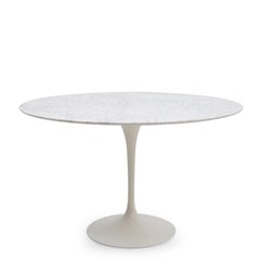 Saarinen Round Marble Dining Table for Knoll, 1970s