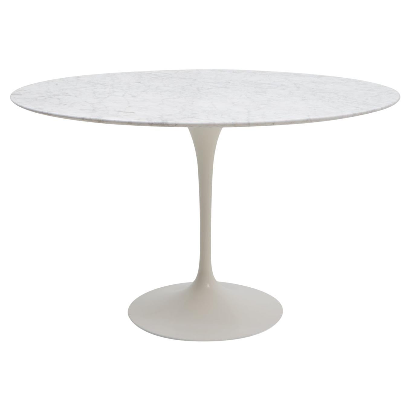 Saarinen Round Marble Dining Table for Knoll, 1970s