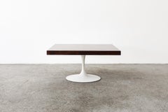 Saarinen Style Rosewood Coffee Table with Tulip Base