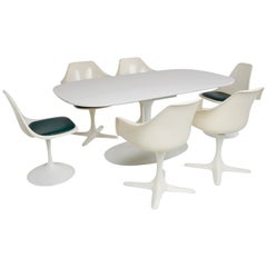 Saarinen Style Tulip Dining Set by Burke