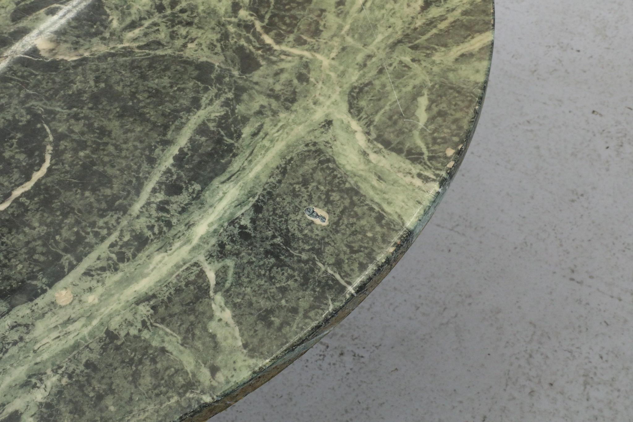 Table tulipe en marbre vert Verde Alpi, style Saarinen, milieu du siècle dernier en vente 9
