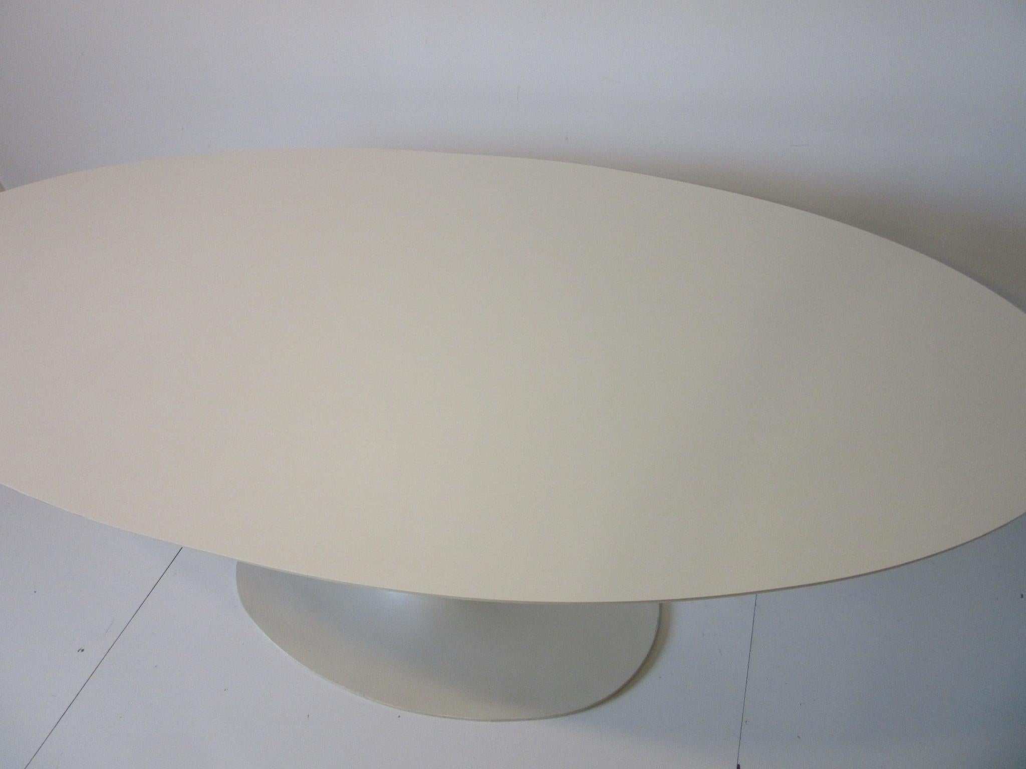 American Dining Table or Tulip Desk by Maurice Burke in the style of Saarinen 