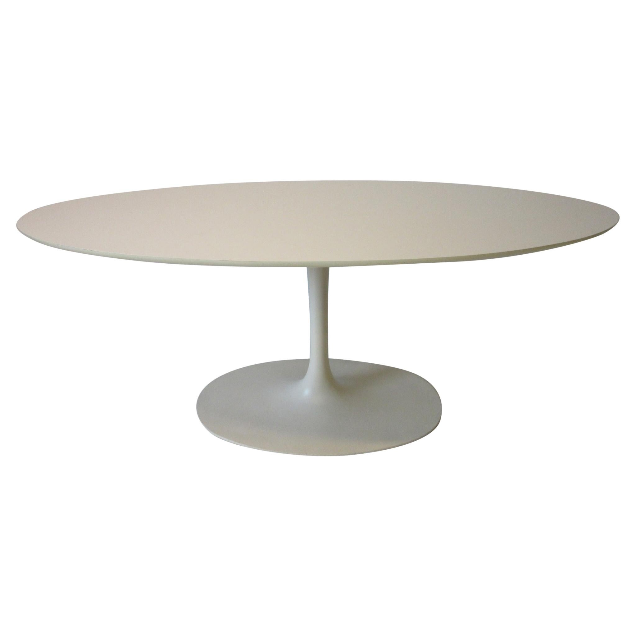 Dining Table or Tulip Desk by Maurice Burke in the style of Saarinen 