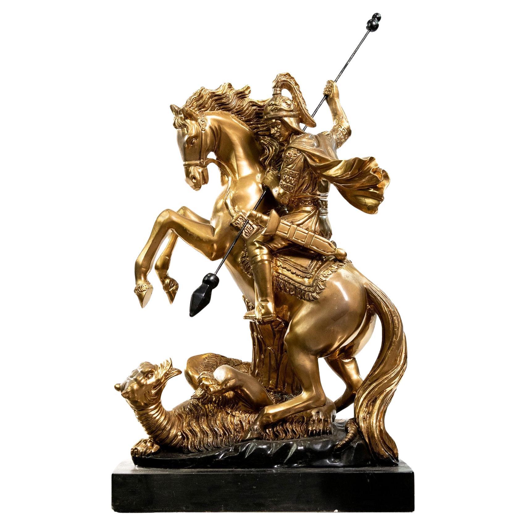 Sab Giorgio in gilded marble For Sale