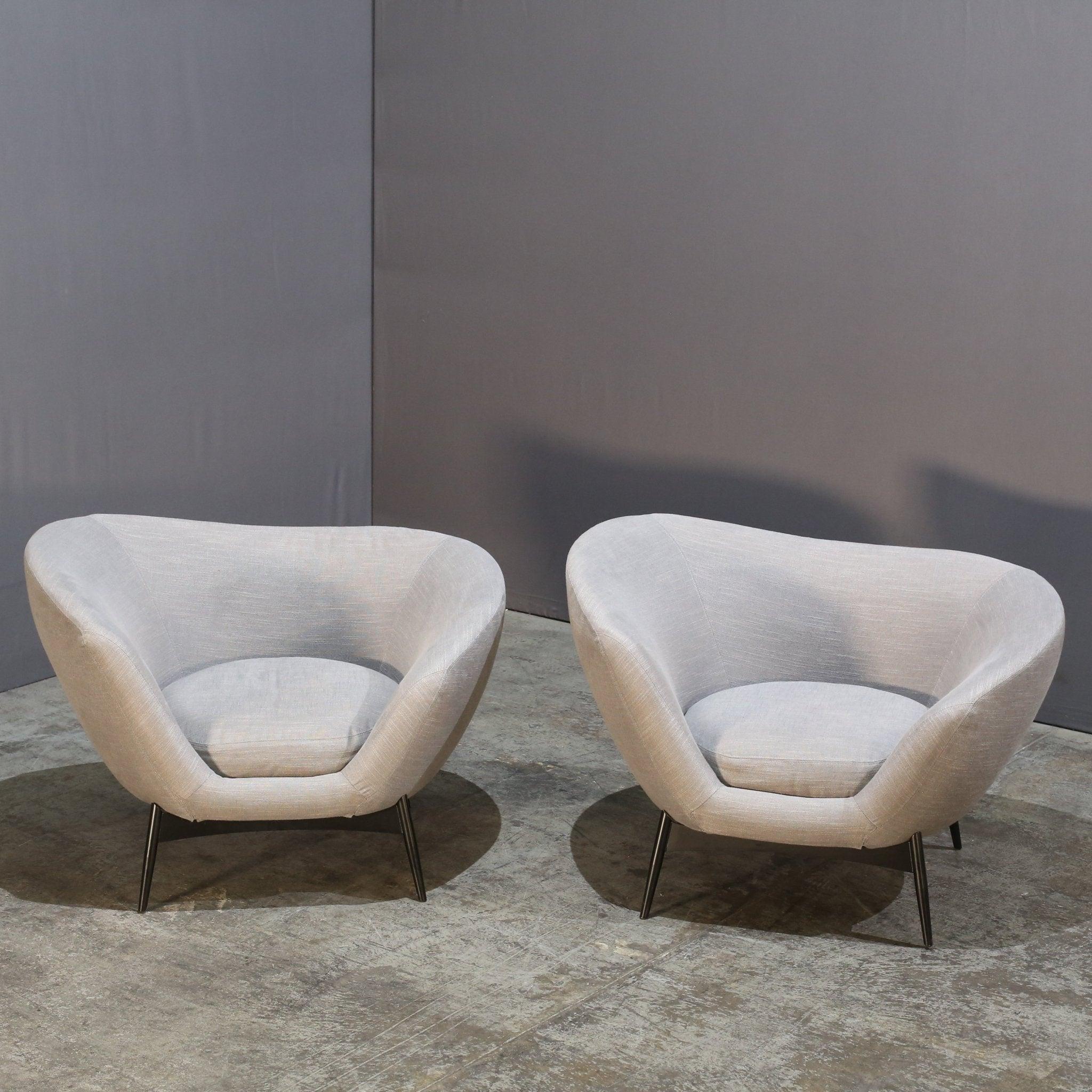 Fabric Saba Italia Oltremare Armchair by Antonio Marras For Sale