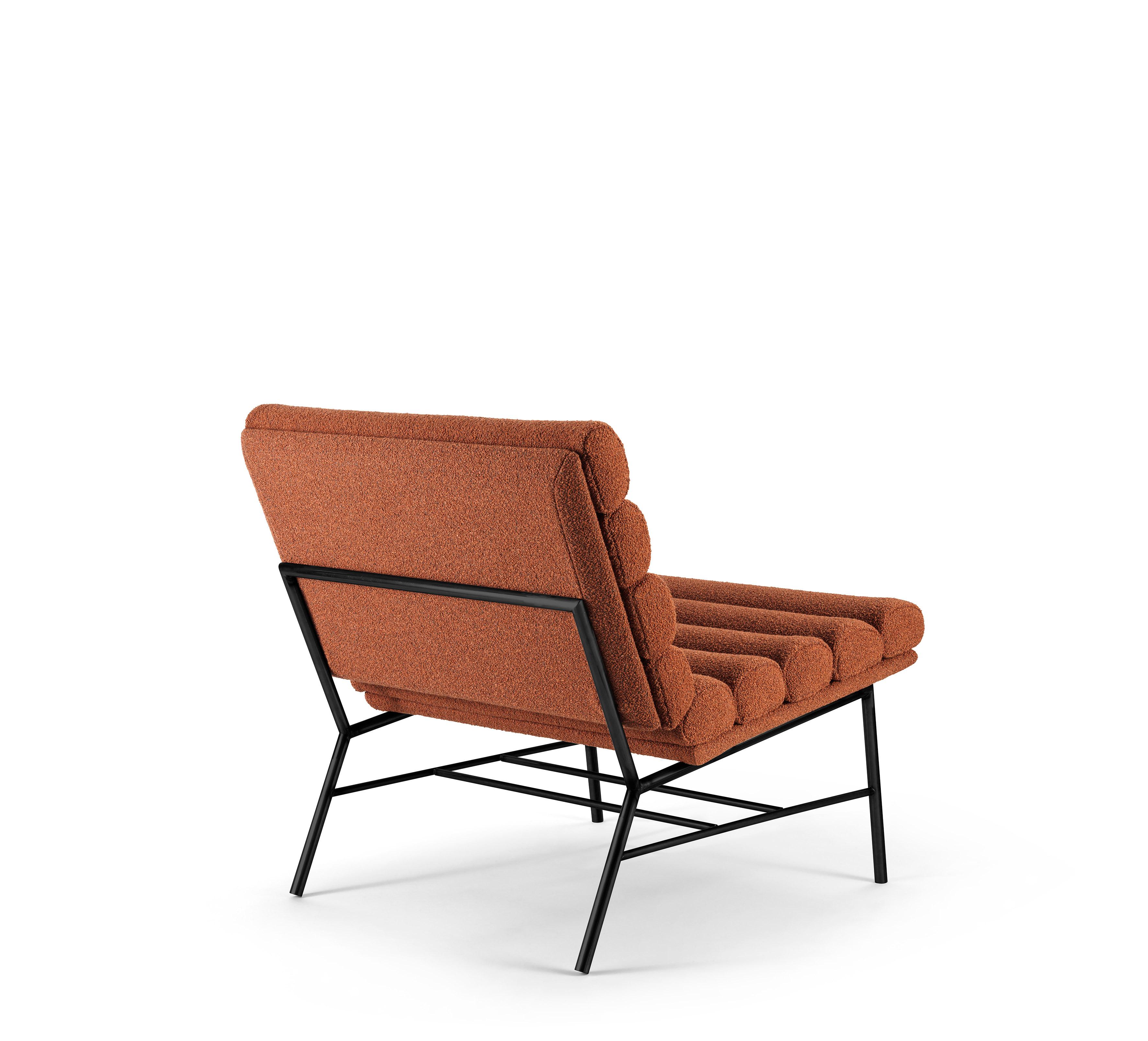 Modern Saba Pan Flute Armchair  by Paolo Grasselli For Sale