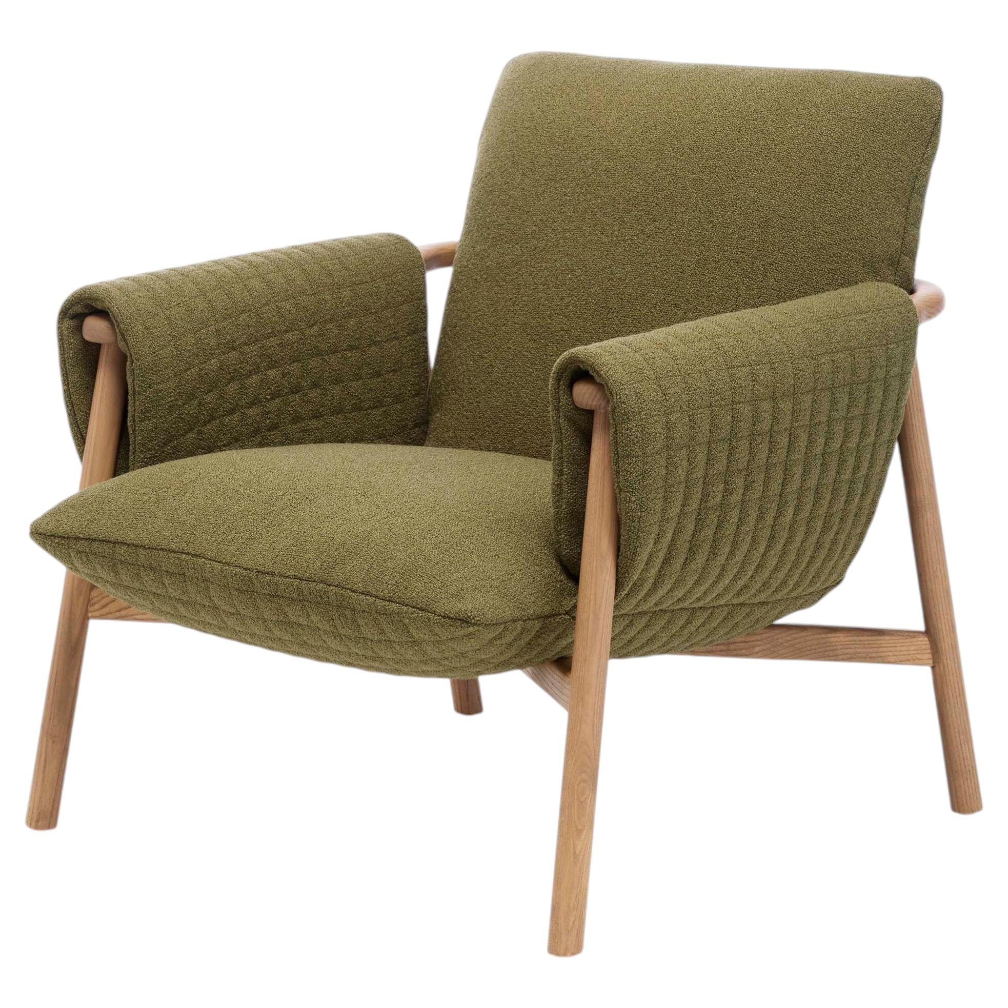 Saba Voilà Armchair In solid ash wood, Version A by Nicola Pavan