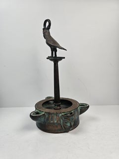 Sabatino De Angelis Fils Grand Tour Bronze Oil Lamp