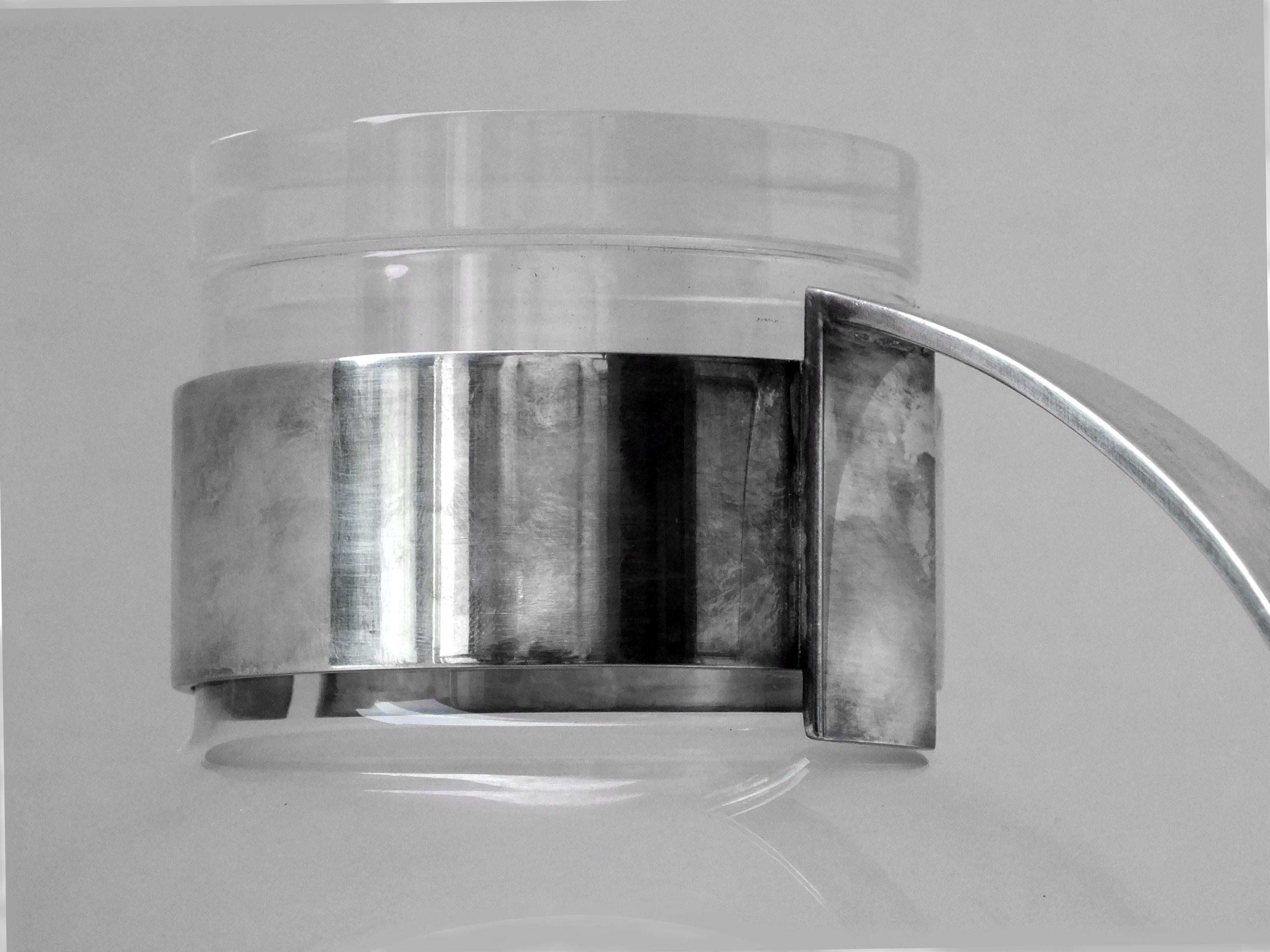 Sabattini Italien Design Jahre '70 veredelter Glaskrug im Zustand „Hervorragend“ im Angebot in Biella, IT