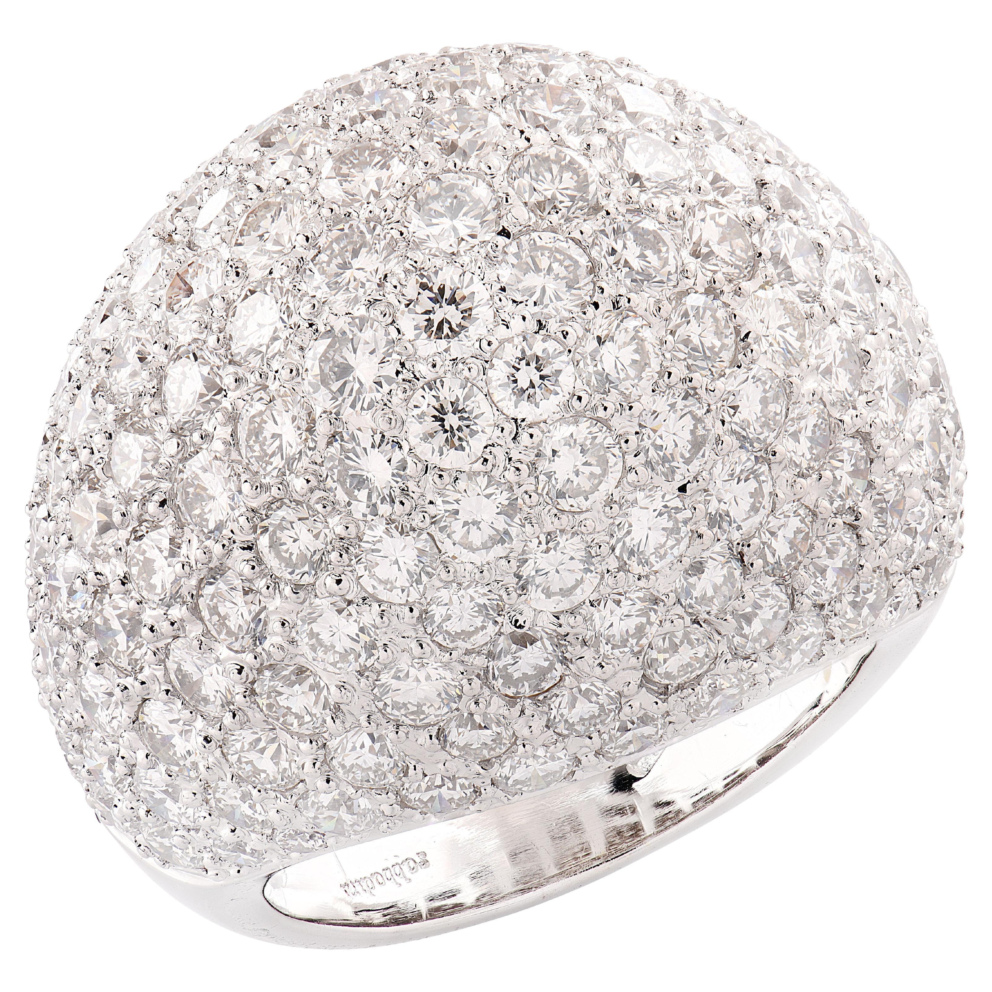 Anello Cocktail Sabbadini 9,48ct Diamond Bombe
