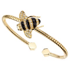 Sabbadini Baby Bee Laquer & Gold Bracelet