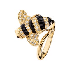 Sabbadini Baby Bee Laquer & Gold Ring