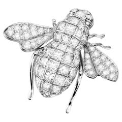 Sabbadini Bee Brooch Invisible Setting Diamonds