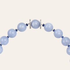 Sabbadini Chalcedony Beaded Necklace