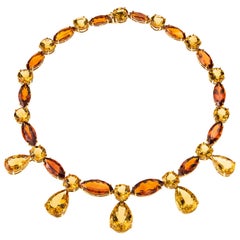 Sabbadini Jewelry 152 Carat Citrine Necklace